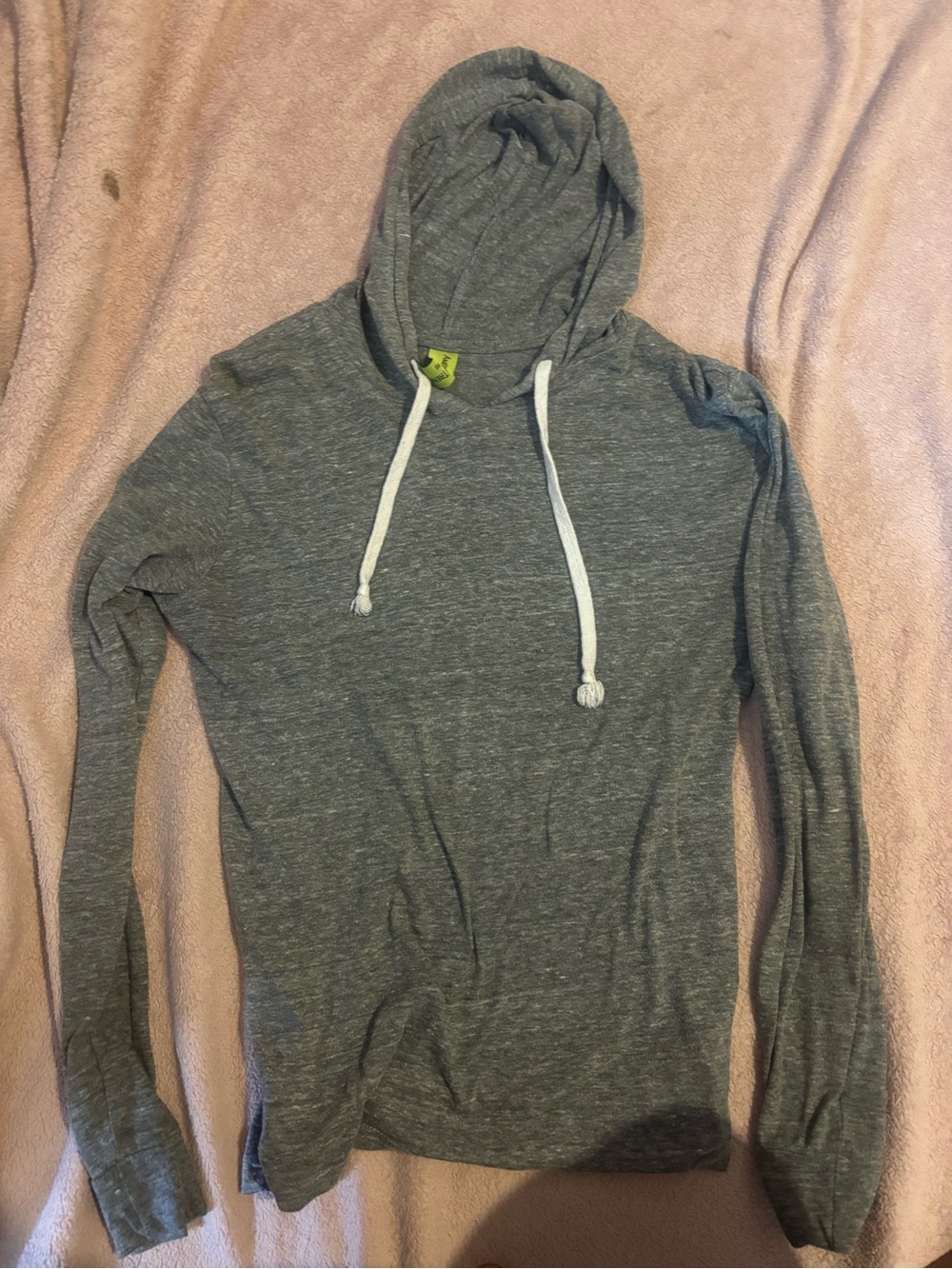 Women's Gray Long Sleeve Hooded Tee